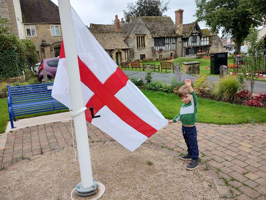 Flying the flag for England